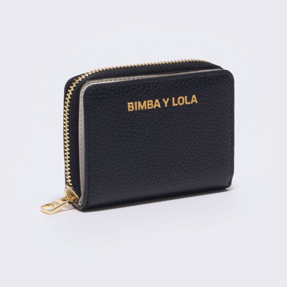 Bimba Y Lola Black Leather Wallet (NWT)